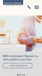 Mobile Screenshot of meyer-koering.de